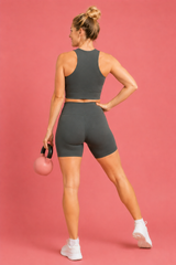 High Performance Charcoal Sports Bra
