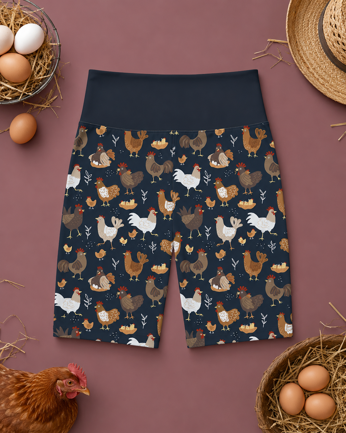 Chickens Women's Active Shorts