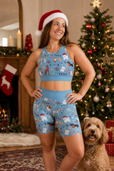 Christmas Dogs Women's Active Shorts