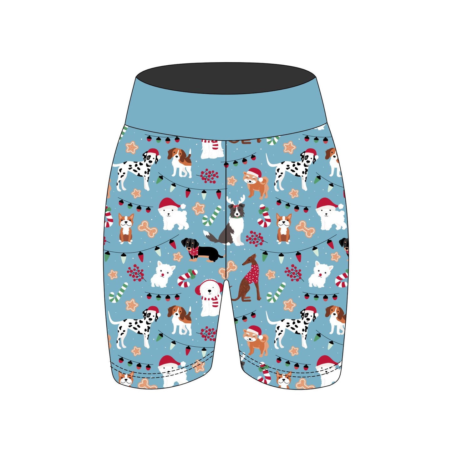 Christmas Dogs Women's Active Shorts
