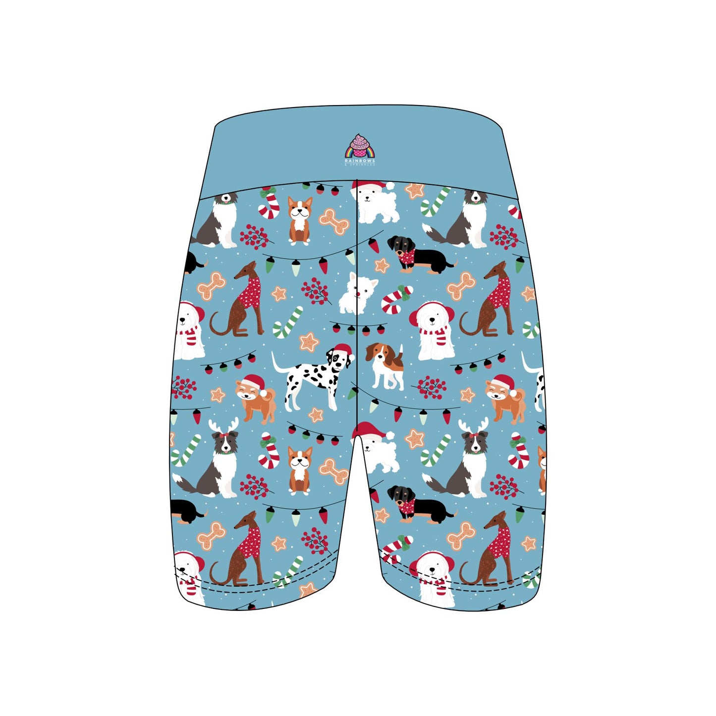 Christmas Dogs Women's Active Shorts