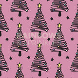 Pink Christmas Trees Women's Active Shorts