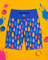 Colourful Raindrops Women's Active Shorts