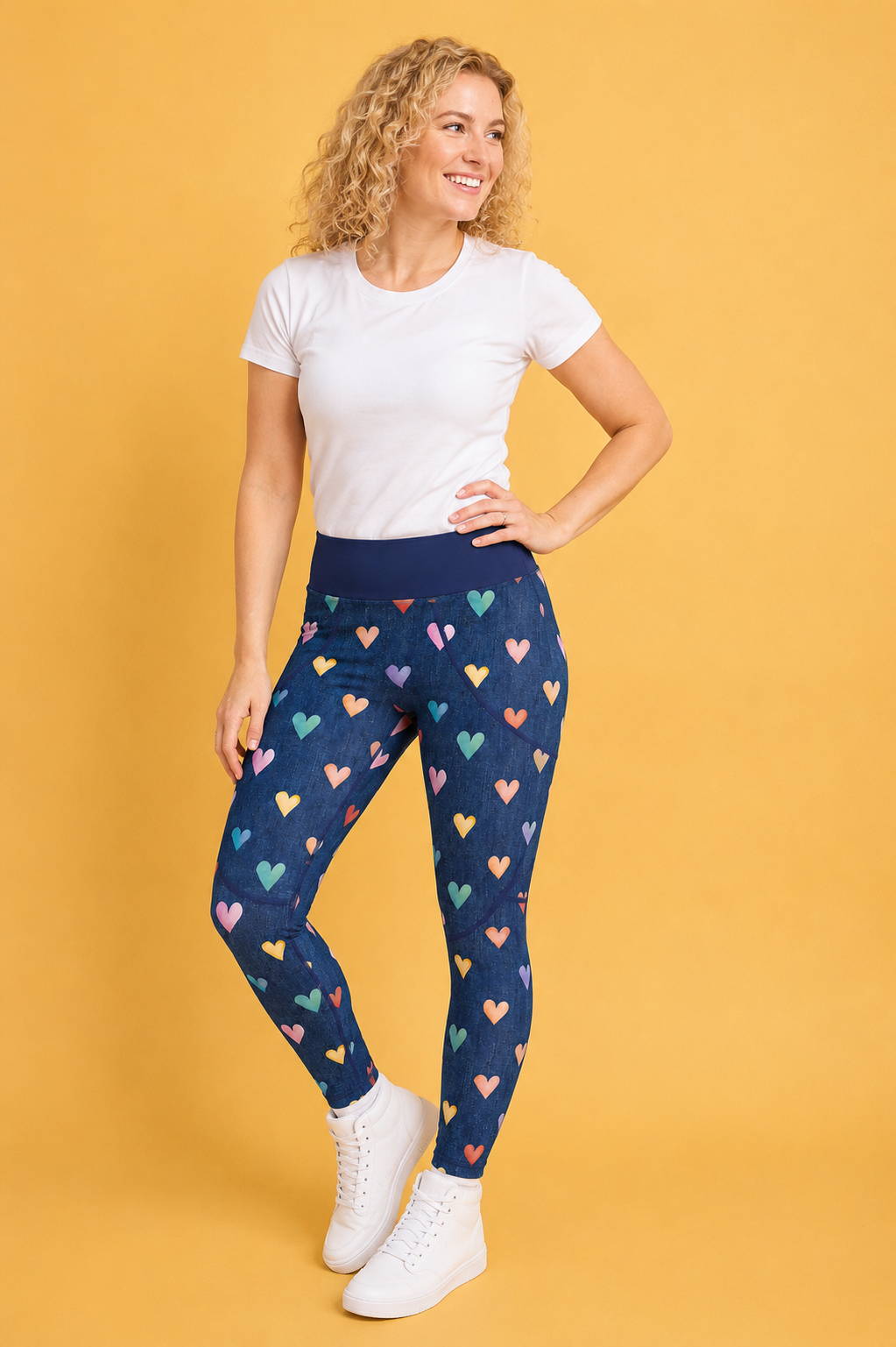 Colourful Hearts Women's Activewear Leggings