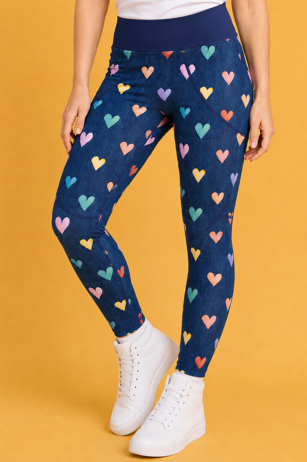 Colourful Hearts Women's Activewear Leggings