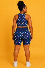 Colourful Hearts Women's Active Shorts