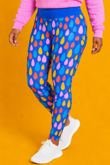Colourful Raindrops Women's Activewear Leggings