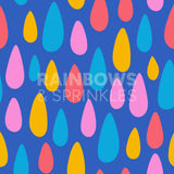 Colourful Raindrops Women's Activewear Leggings