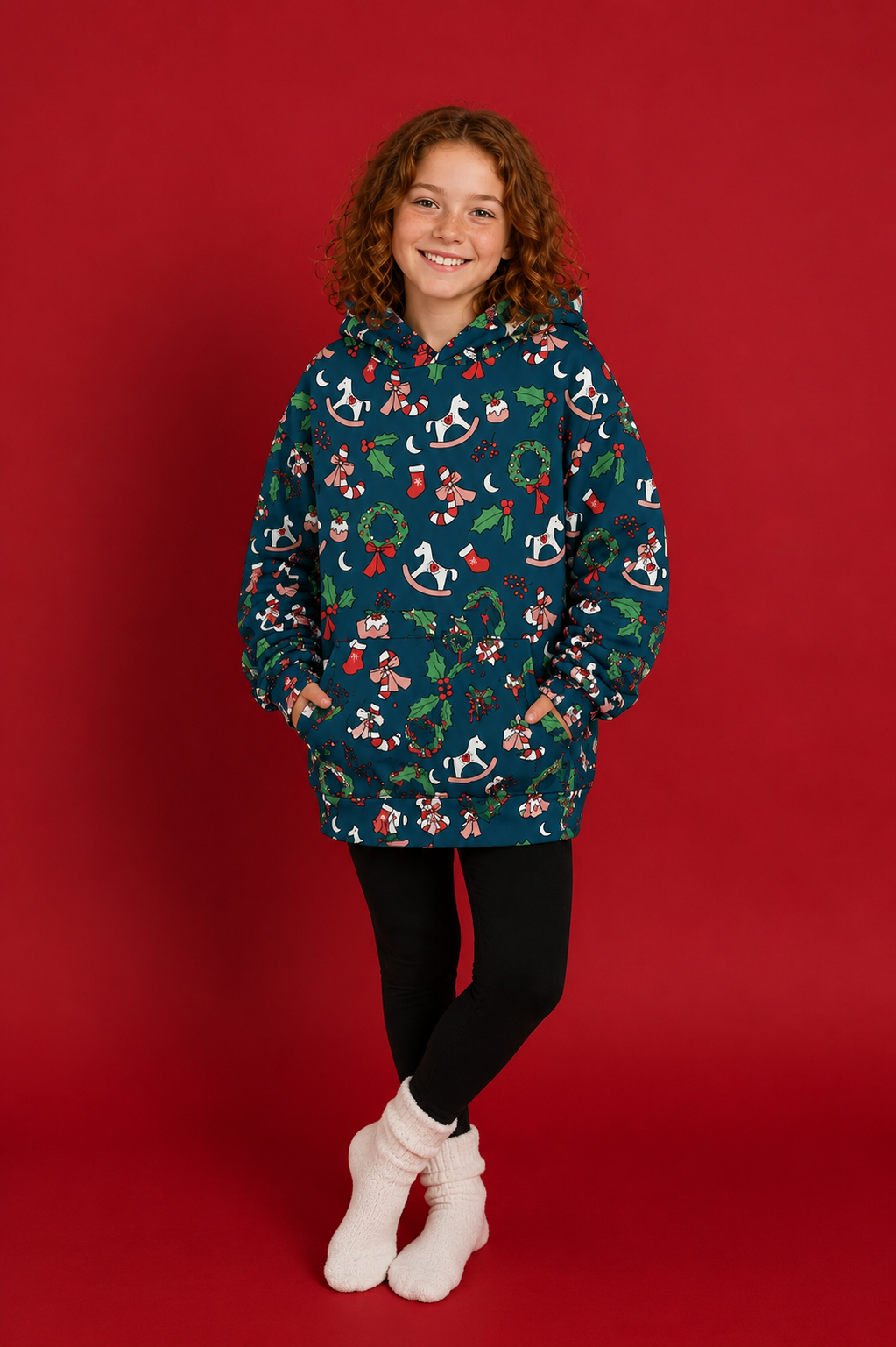 Last Chance - Cosy Christmas Kid's Huggable Hoodie