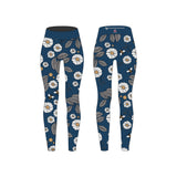 Navy Daisies Women's Activewear Leggings