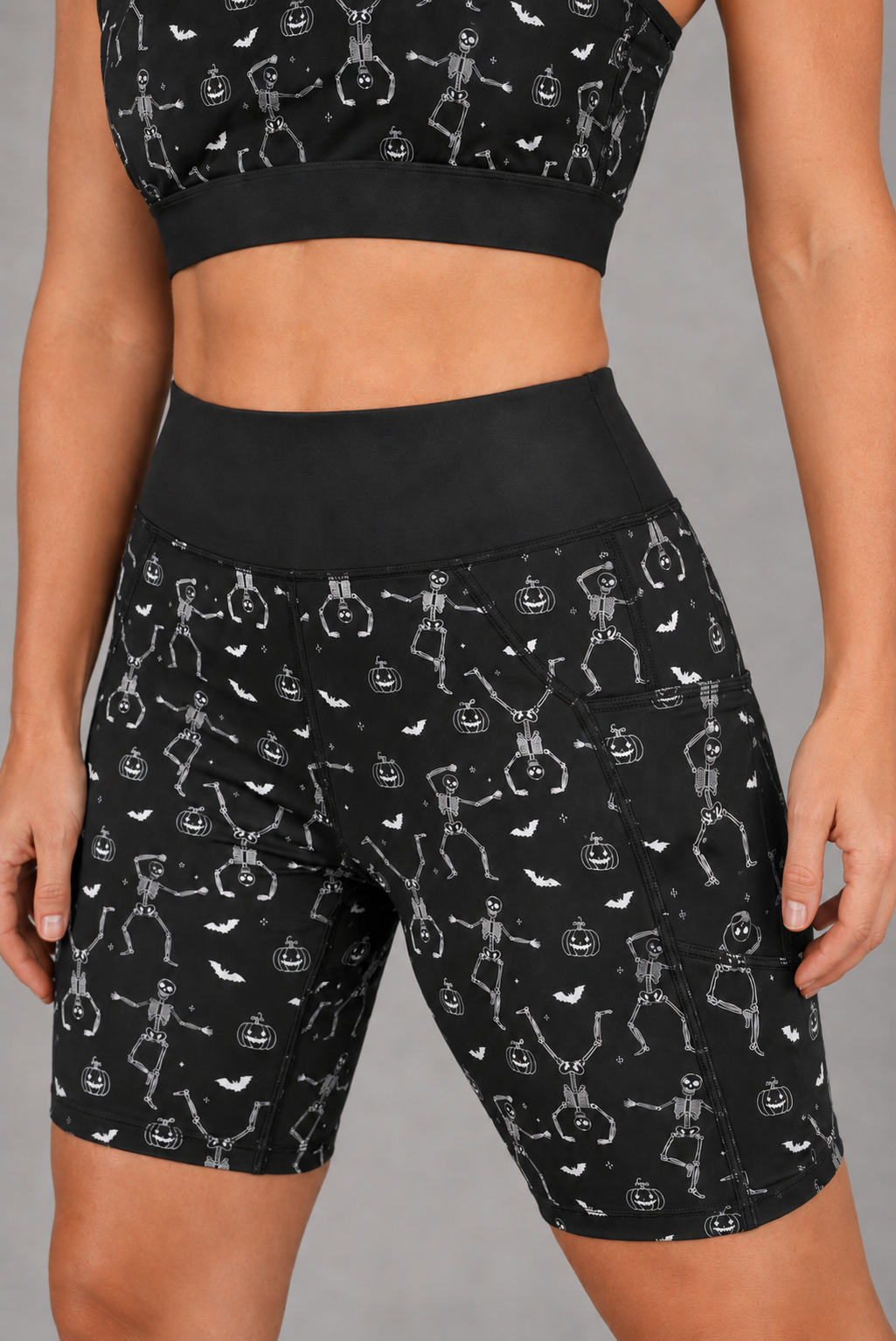 Dancing Skeletons Women's Active Shorts