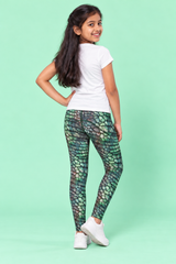 Dino Scales Children's Active Leggings