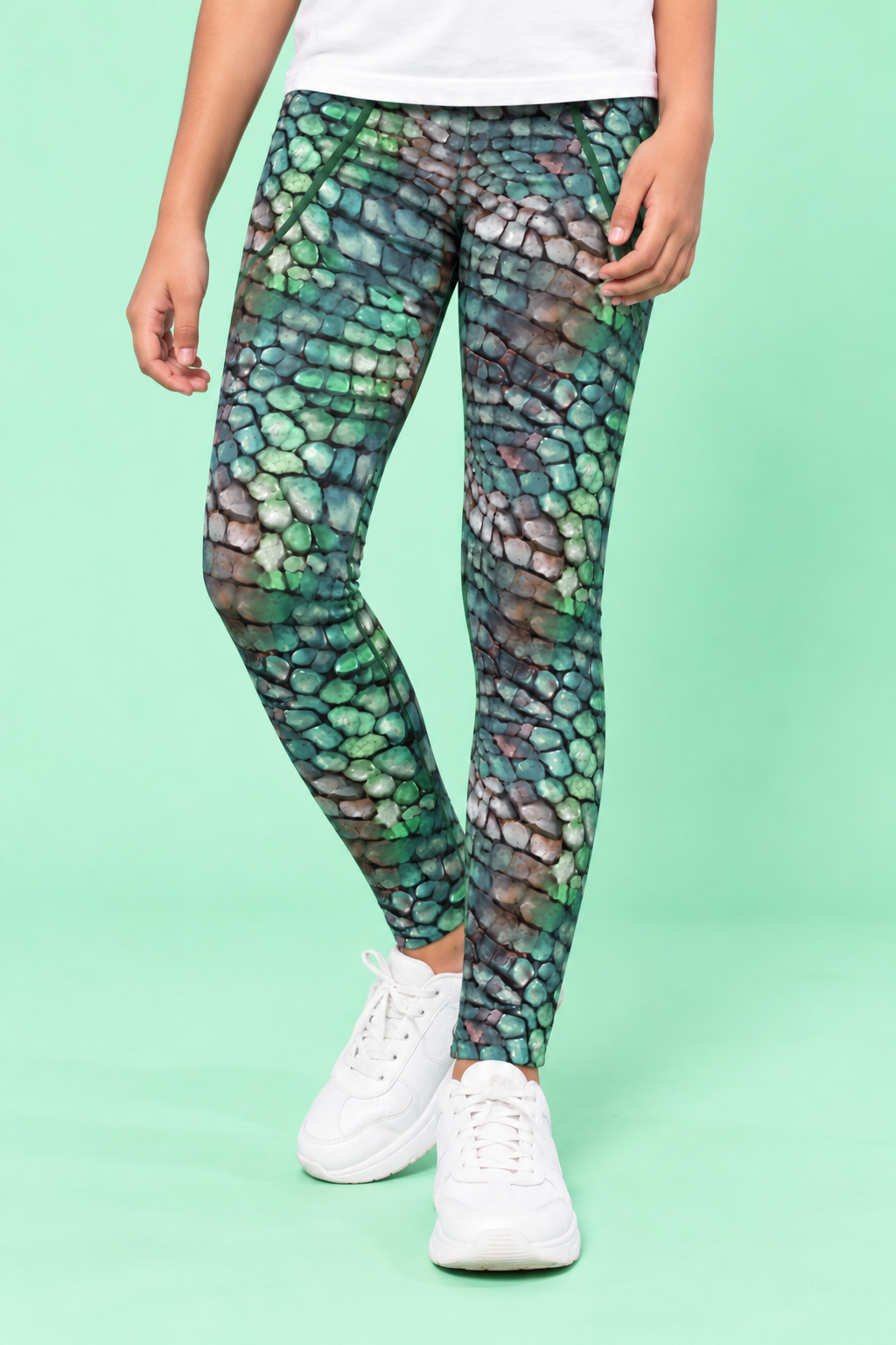 Dino Scales Children's Active Leggings