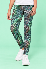 Dino Scales Children's Active Leggings