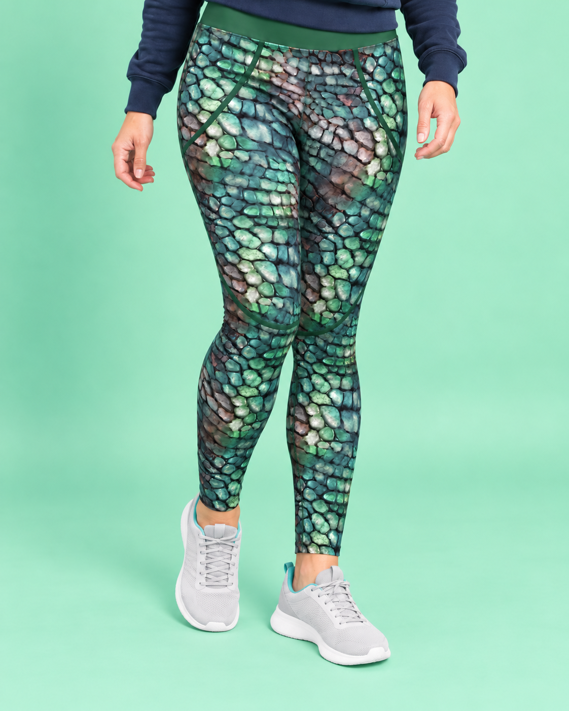 Dino Scales Women's Activewear Leggings