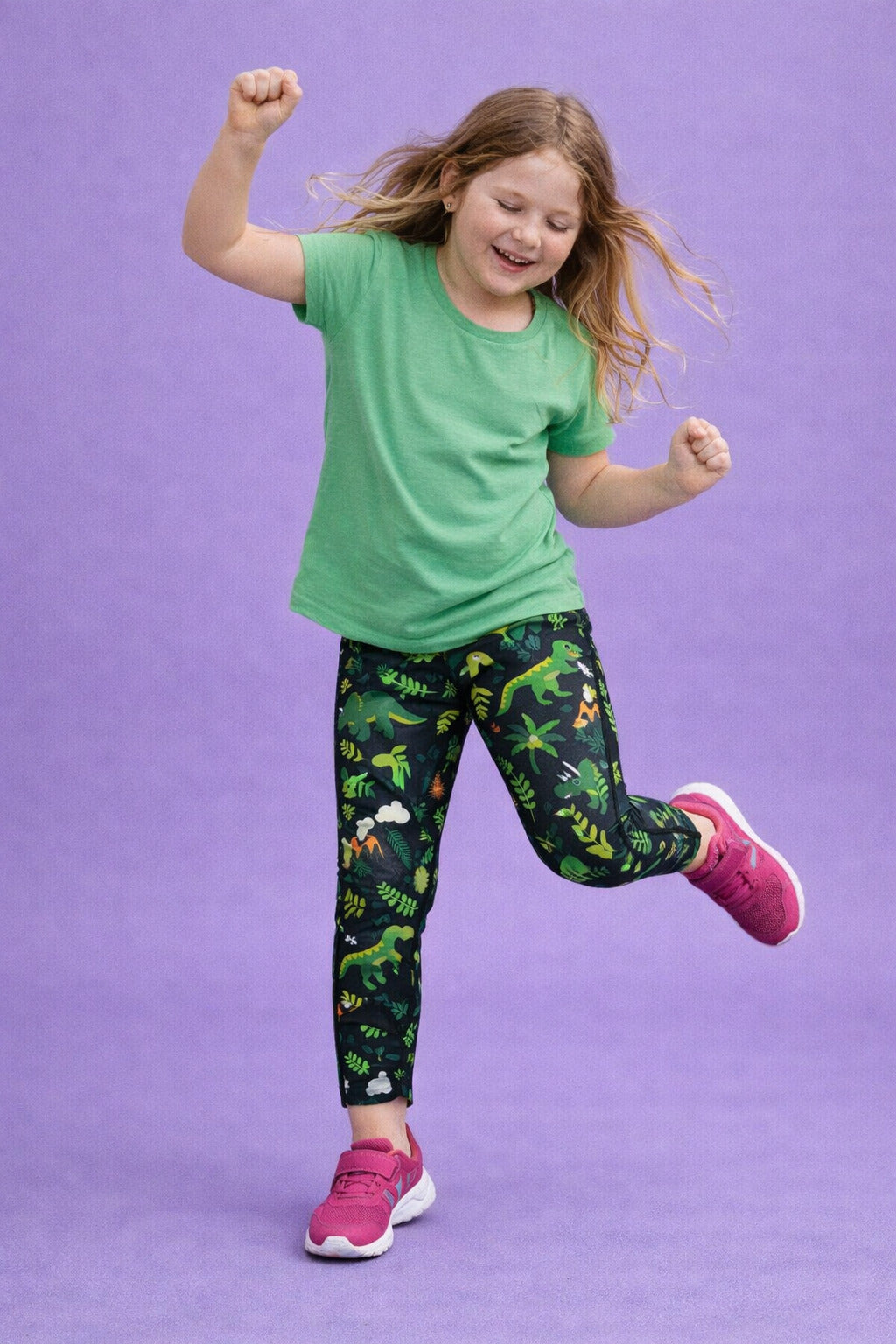 Dino & Volcano Children's Active Leggings