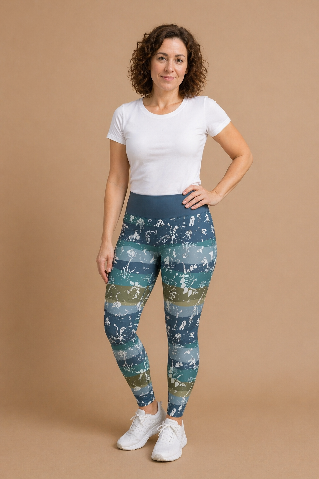 Dinosaur Bones Women's Activewear Leggings