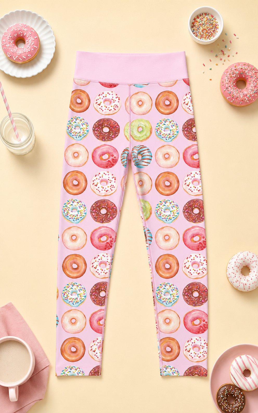 Doughnuts Children's Active Leggings