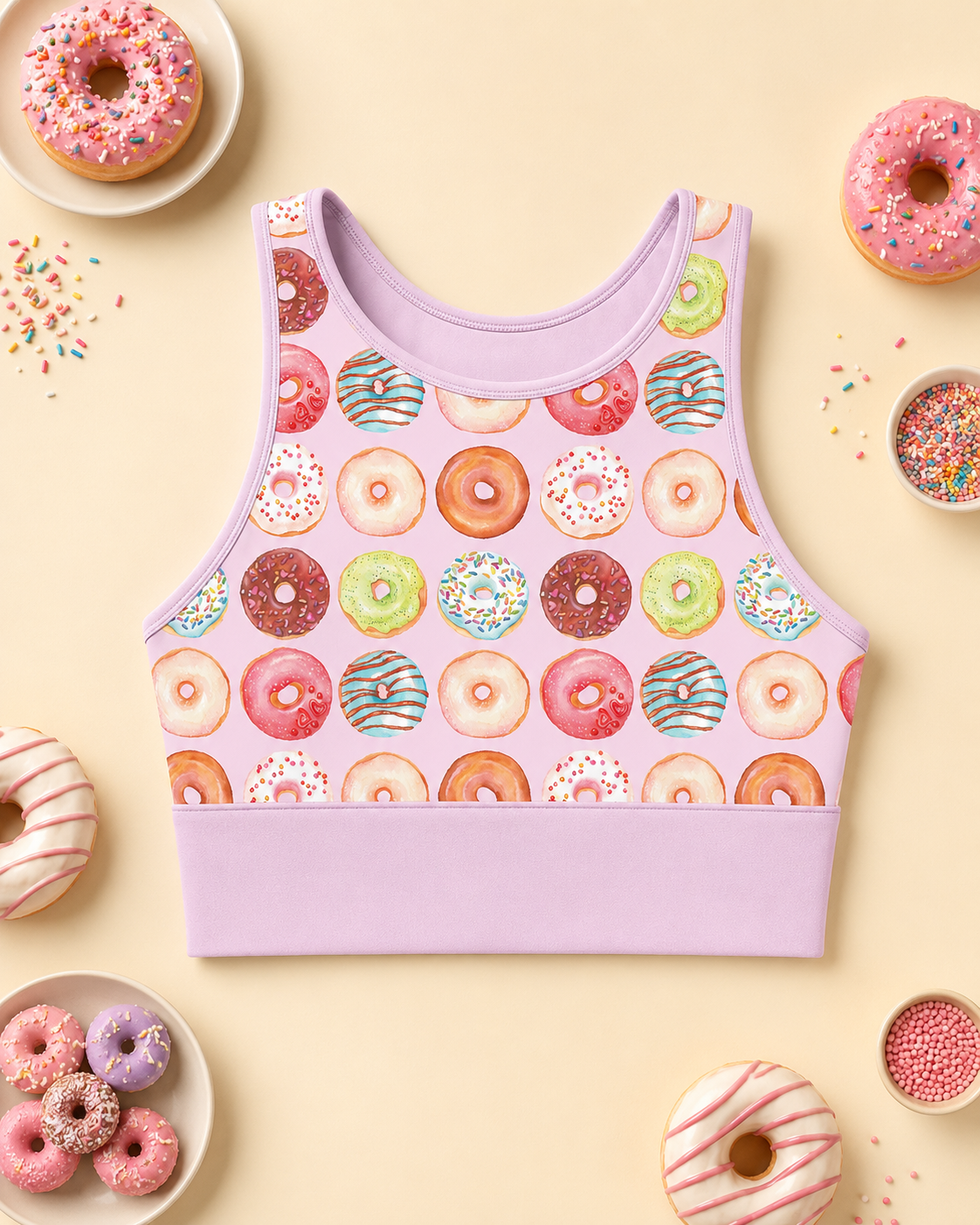Doughnuts Sports Bra