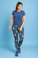 Ducklings in Wellies Women's Activewear Leggings - Classic