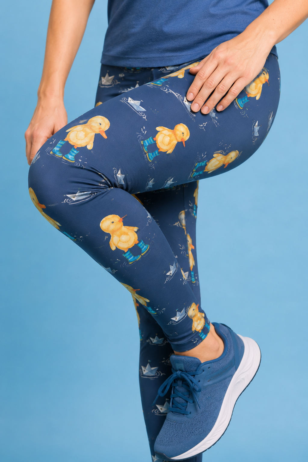 Ducklings in Wellies Women's Activewear Leggings