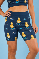 Ducklings in Wellies Women's Active Shorts