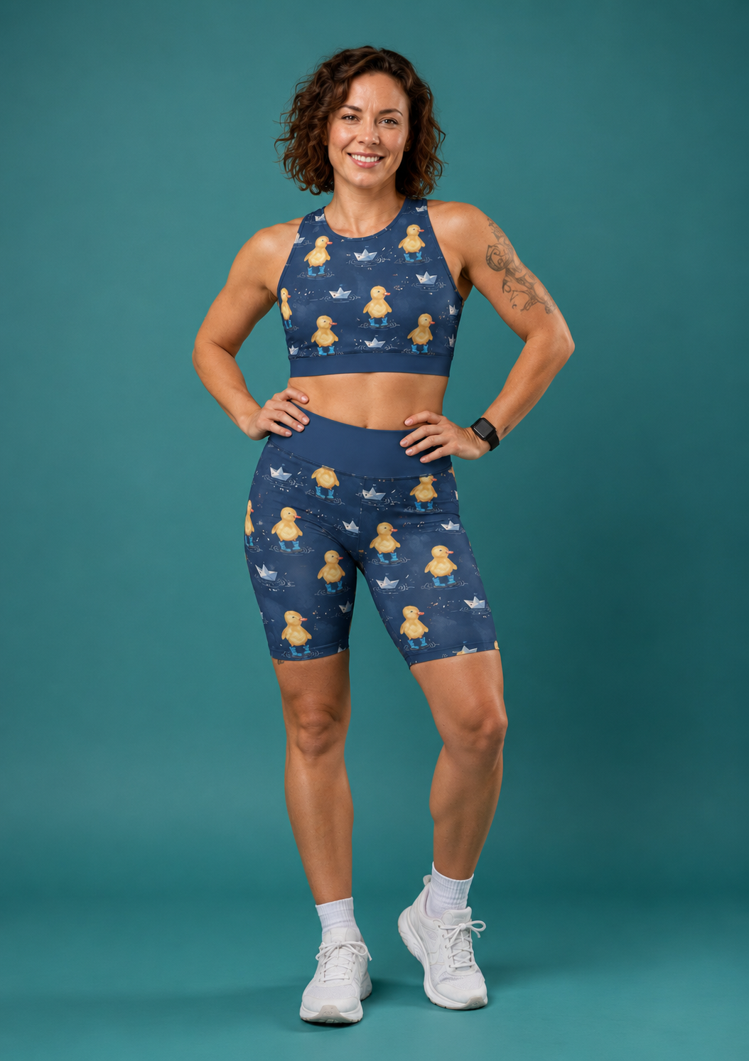 Ducklings in Wellies Sports Bra
