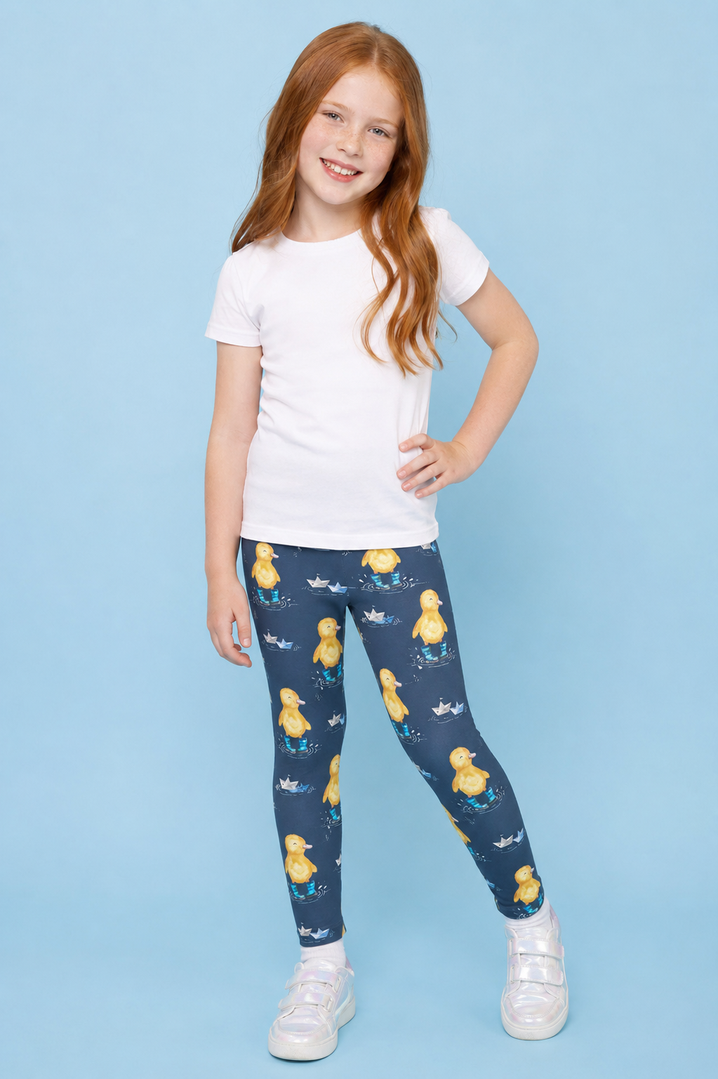 Ducklings in Wellies Children's Active Leggings
