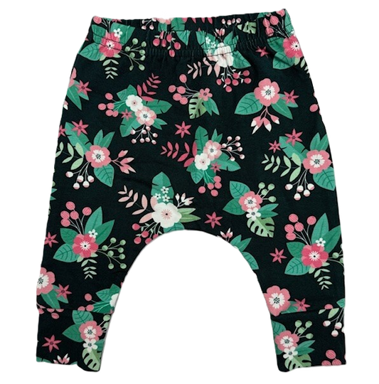 Last Chance - Toddlers Floral Cotton Jersey Leggings - 0-3 Months