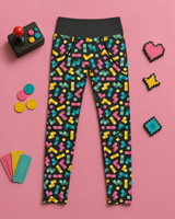 Falling Blocks Children's Active Leggings