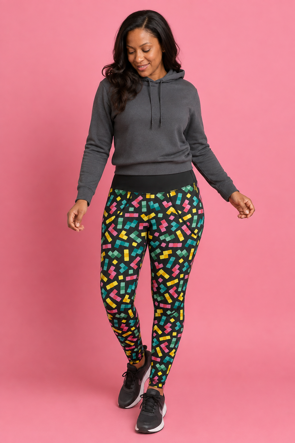 Falling Blocks Women's Activewear Leggings