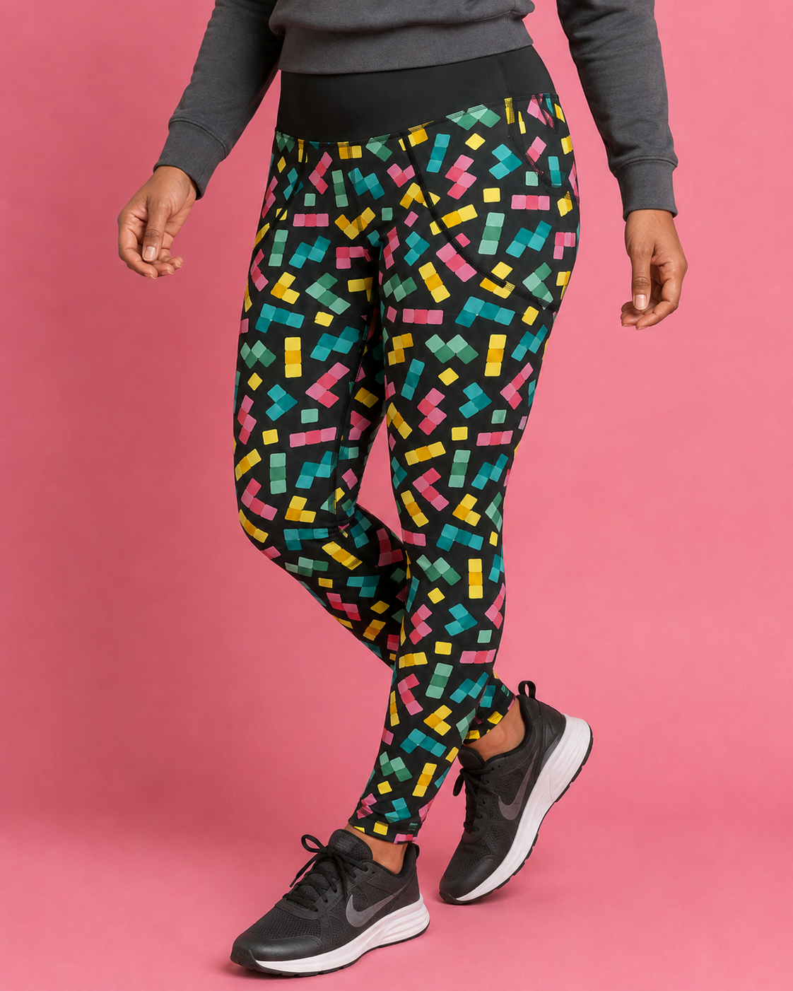 Falling Blocks Women's Activewear Leggings