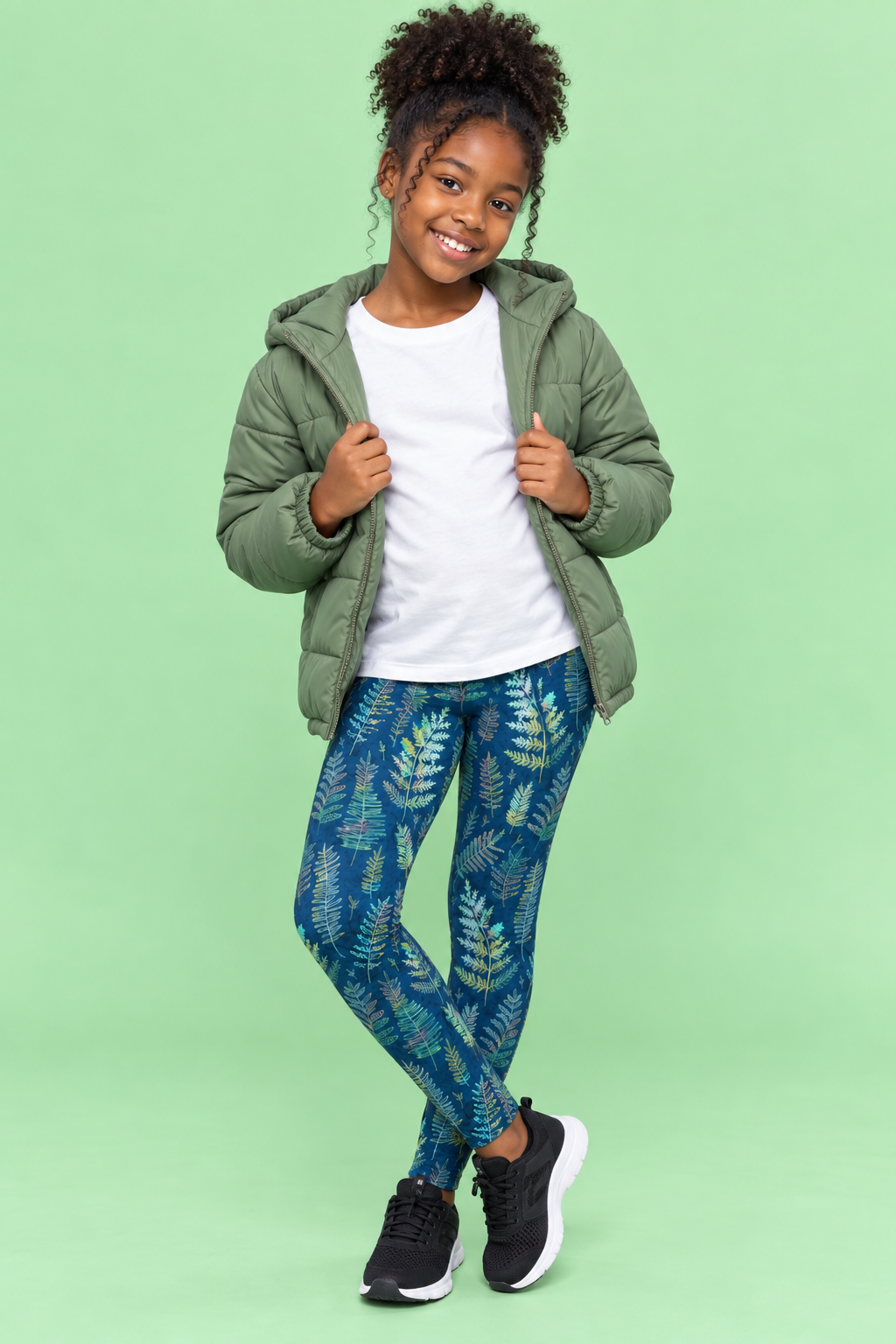 Forest Ferns Children's Active Leggings