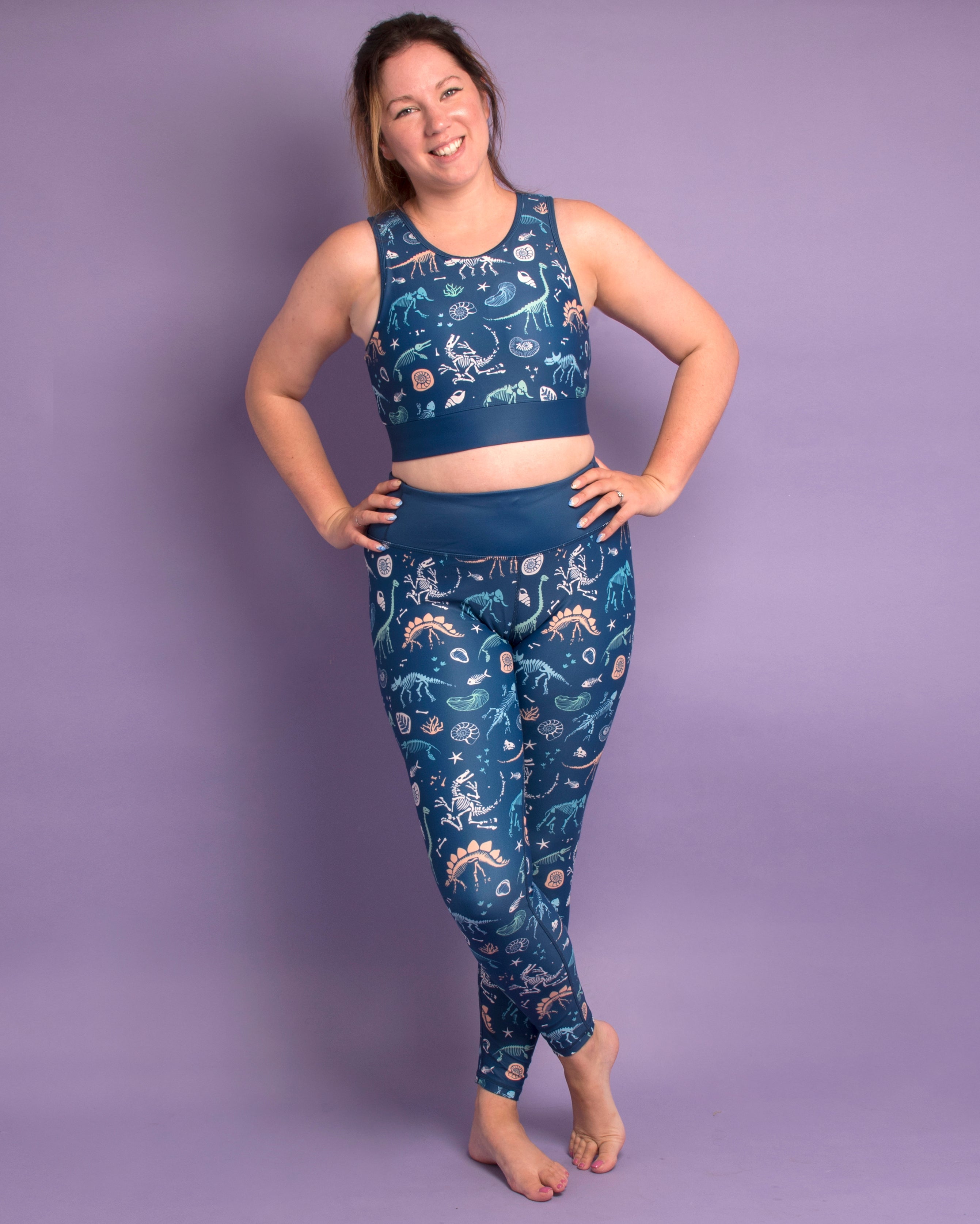 Jurassic/Fossil Women's Activewear Regular Leggings - Size 18-20