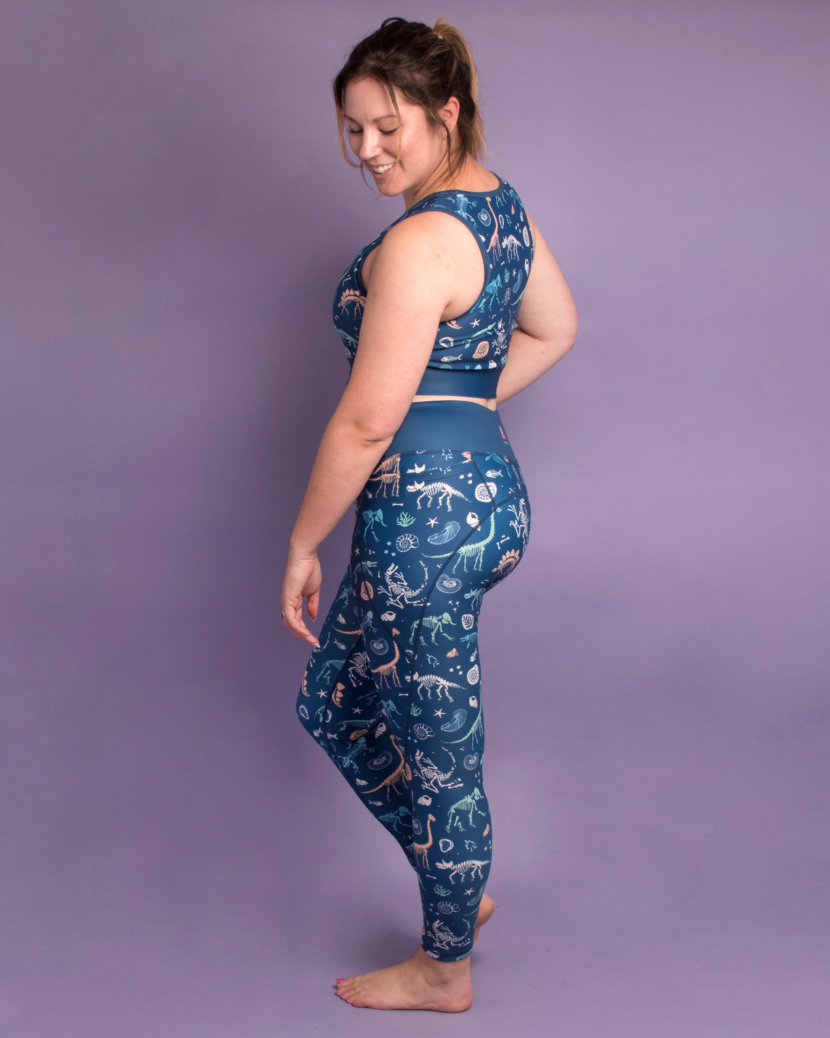 Jurassic/Fossil Women's Activewear Regular Leggings - Size 18-20