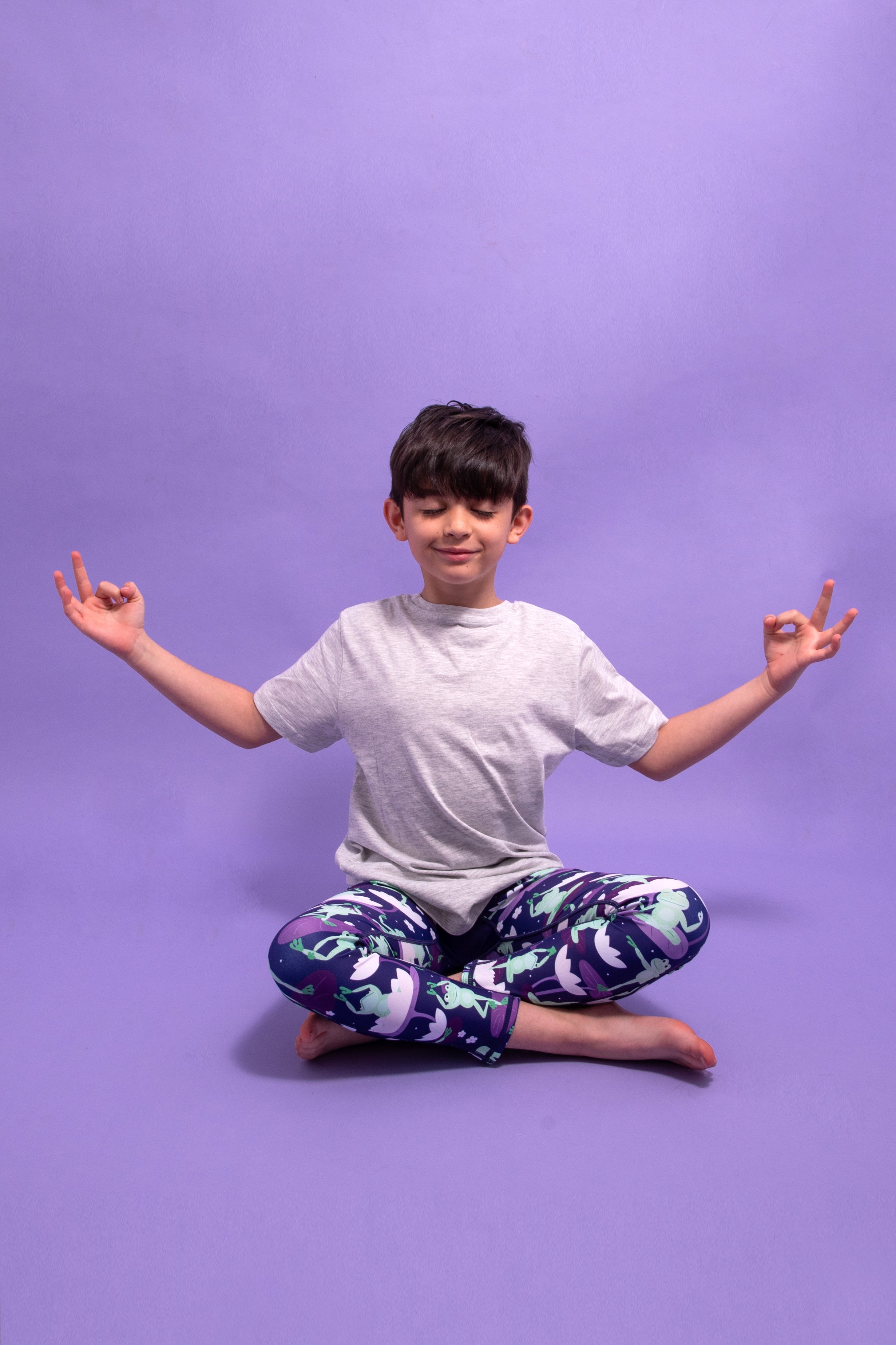 Yoga Frogs Children's Active Leggings