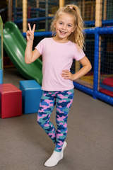 Funky Camo Children's Active Leggings