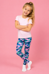 Funky Camo Children's Active Leggings
