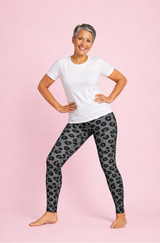 Grey Leopard Women's Activewear Leggings