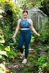 High Performance Navy Women's Activewear Leggings (Dual Pocket)