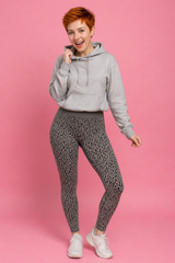 Grey Spots Women's Activewear Leggings