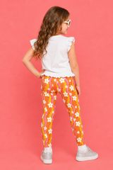 Groovy Flowers Children's Active Leggings