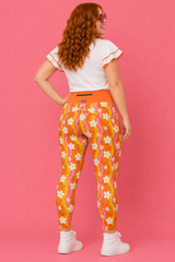 Groovy Flowers Women's Activewear Leggings