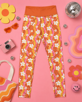 Groovy Flowers Women's Activewear Leggings
