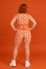 Groovy Flowers Women's Active Shorts