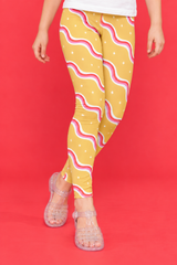 Groovy Waves Children's Active Leggings
