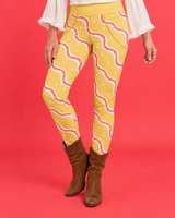Groovy Waves Women's Activewear Leggings