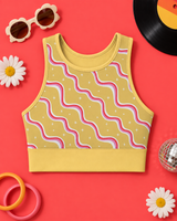 Groovy Waves Women's Sports Bra