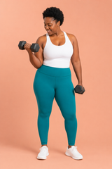 High Performance Teal Women's Activewear Leggings