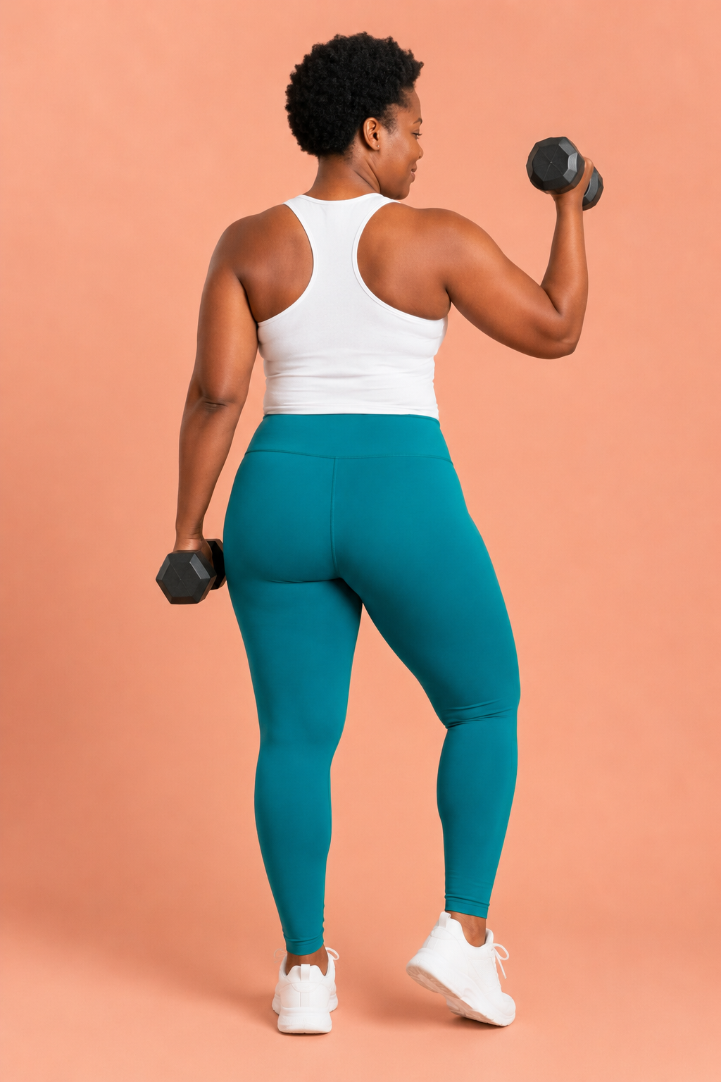 High Performance Teal Women's Activewear Leggings